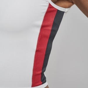 Ladies Side Stripe Cropped Zip Top - Img 23