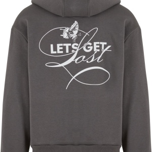 Lets Get Lost Fluffy Zip Hoody black 3XL - Img 2