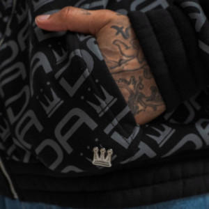 Dada Supreme All Over Zip Hoodie Black - Img 2
