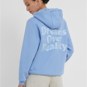 Dreams Over Reality Ladies Fluffy Hoody - Img 2