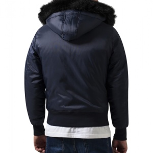 Hooded Basic Bomber Jacket - Img 3