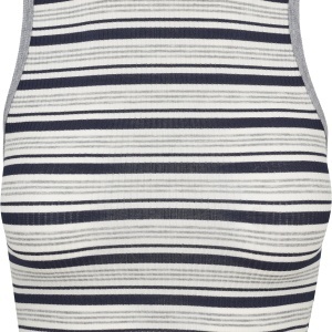 Ladies Rib Stripe Cropped Top - Img 20