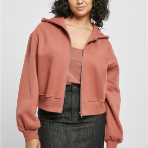 Ladies Short Oversized Zip Jacket