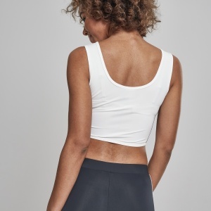 Ladies Side Stripe Cropped Zip Top - Img 20