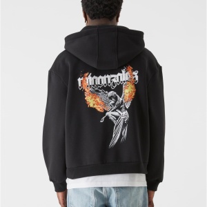 MJG Heavy Oversized Zip Hoody - Burning Wings - Img 2