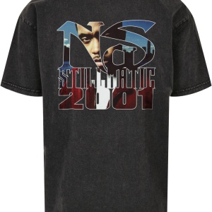 Nas Stillmatic Acid Washed Oversize Tee - Img 4