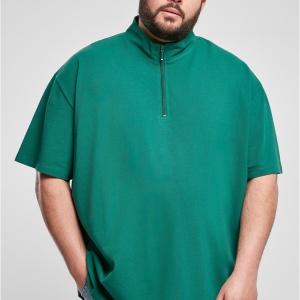 Boxy Zip Pique Tee