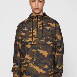 Camo Pull Over Windbreaker
