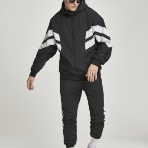 Crinkle Panel Track Jacket blk/wht 3XL - Img 12