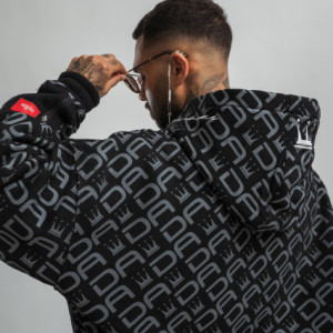 Dada Supreme All Over Zip Hoodie Black - Img 3