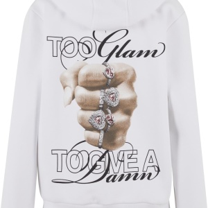 Give A Damn Ladies Fluffy Hoody - Img 3