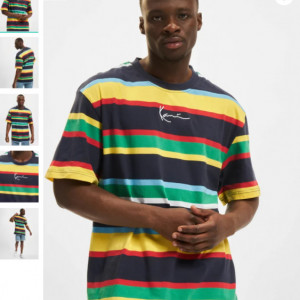 Karl Kani Signature stripe tee navy