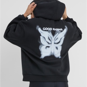 Karma Butterfly Ladies Fluffy Hoody - Img 2