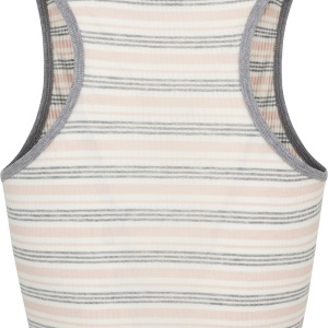 Ladies Rib Stripe Cropped Top - Img 27