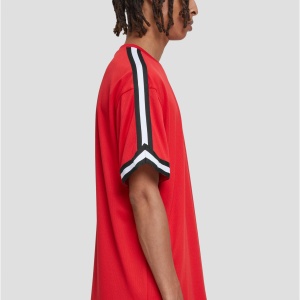 Oversized Stripes Mesh Tee - Img 4