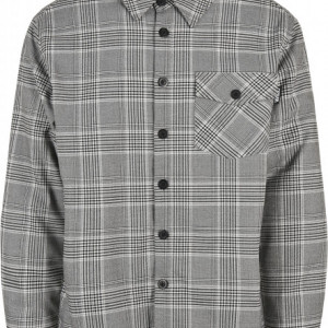 Plaid Out Quilted Shirt Jacket black/white L - Img 5