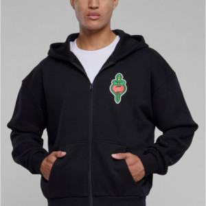Santa Monica Heavy Oversize Zip Hoody black 3XL - Img 5