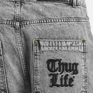Thug Life Men Short Denim in grey - Img 3