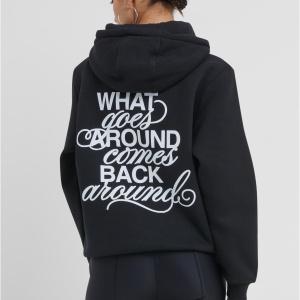 Back Around Ladies Fluffy Hoody - Img 2