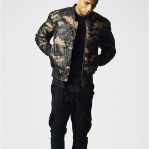 Camo Basic Bomber Jacket