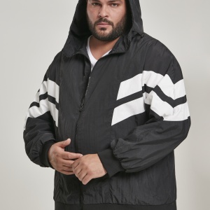 Crinkle Panel Track Jacket blk/wht 3XL - Img 1