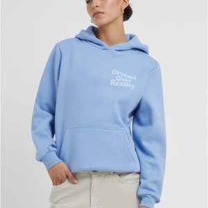 Dreams Over Reality Ladies Fluffy Hoody