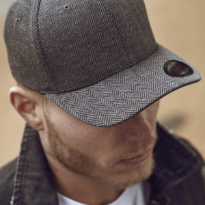 Heringbone Melange Flexfit black/h.grey L/XL - Img 7