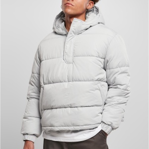 Hooded Cropped Pull Over Jacket