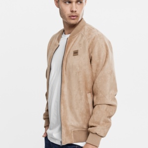 Imitation Suede Raglan Bomber Jacket - Img 2