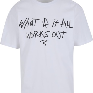 It All Works Out Wording Oversize Tee - Img 4