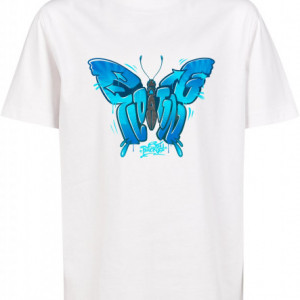 Kids Butterfly Floating Tee white 110/116