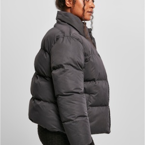 Ladies Short Peached Puffer Jacket - Img 5