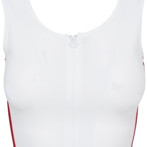 Ladies Side Stripe Cropped Zip Top - Img 24
