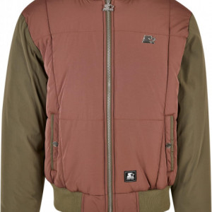 Starter Quilted Bomber Jacket bark/darkolive L - Img 7
