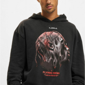 Flying High Oversize Hoody acid black L - Img 4