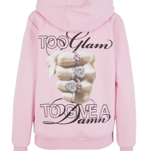 Give A Damn Ladies Fluffy Hoody - Img 4