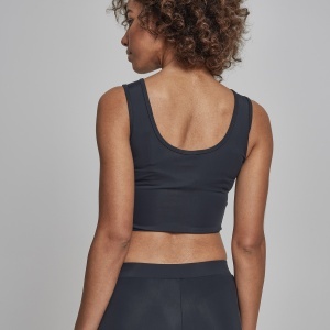 Ladies Side Stripe Cropped Zip Top - Img 11