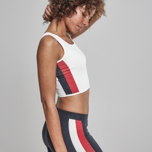 Ladies Side Stripe Cropped Zip Top - Img 21