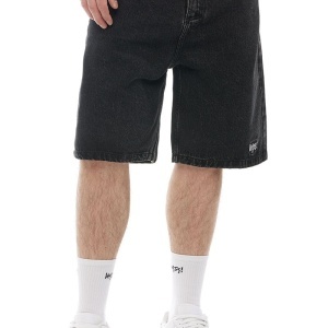 Mass Denim Higher Jeans Shorts loose fit black washed - Img 3