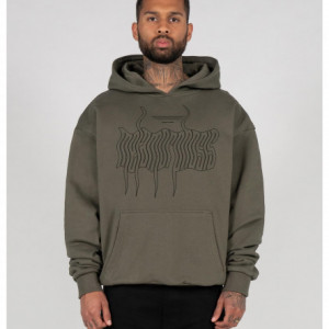 METAMORPHOSE V.1 x Heavy Oversized Hoody olive L