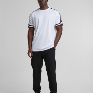 Oversized Stripes Mesh Tee - Img 15