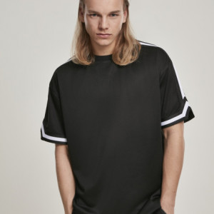 Oversized Stripes Mesh Tee - Img 4