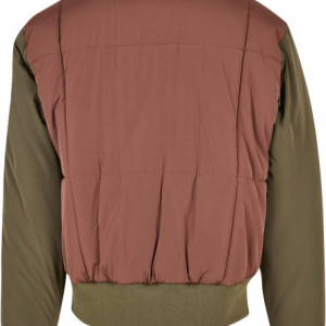 Starter Quilted Bomber Jacket bark/darkolive L - Img 8