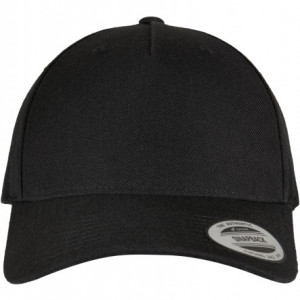 YP CLASSICS 5-PANEL PREMIUM CURVED VISOR SNAPBACK CAP black one size