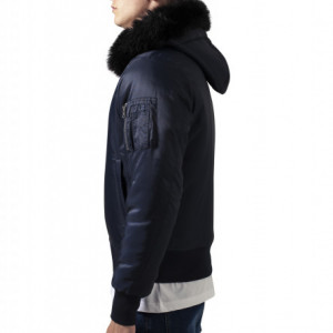 Hooded Basic Bomber Jacket - Img 2