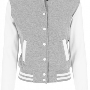 Ladies 2-tone College Sweatjacket blk/wht 3XL - Img 13