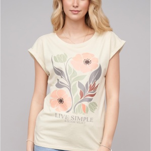 Ladies 77 Live Simple Sand Tee - Img 1