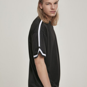 Oversized Stripes Mesh Tee - Img 5