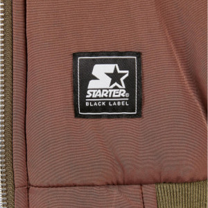 Starter Quilted Bomber Jacket bark/darkolive L - Img 4