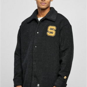 Starter Sherpa Shirt Jacket black L - Img 5